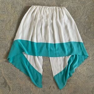 Cover up for button or top. Small ocean blue and white good condition